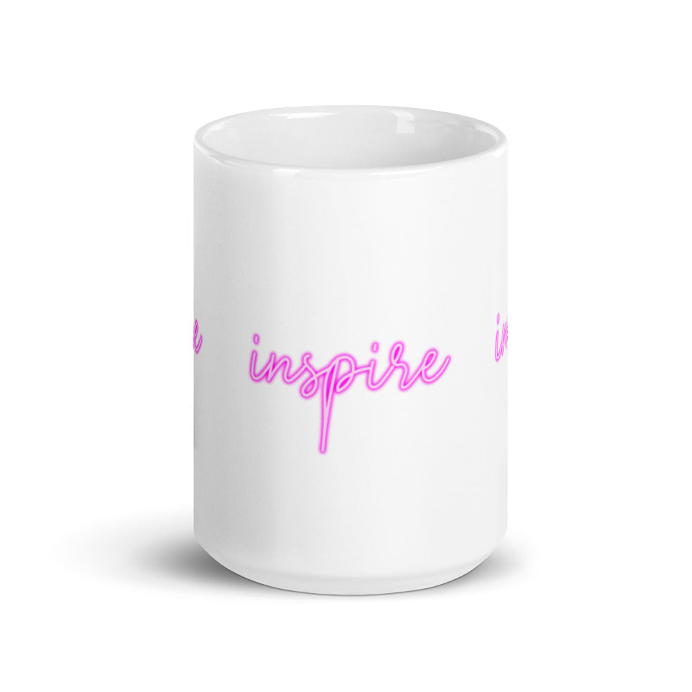 Inspire White glossy mug