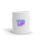 Level Up White glossy mug