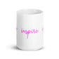 Inspire White glossy mug