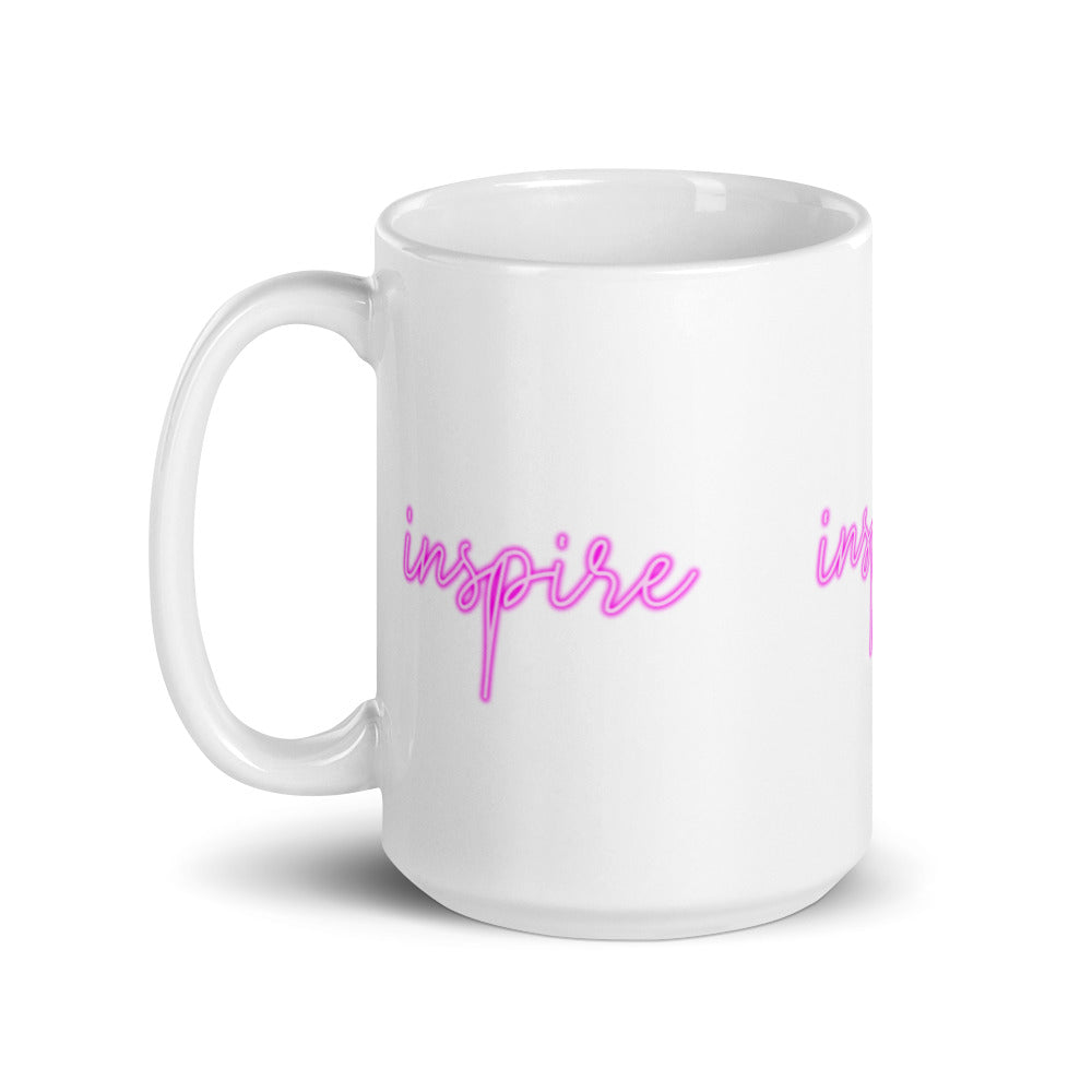 Inspire White glossy mug