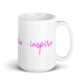 Inspire White glossy mug